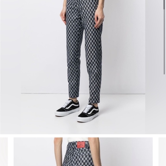 Fiorucci Checkered Y2K Straight Leg Jeans - Picture 4 of 6